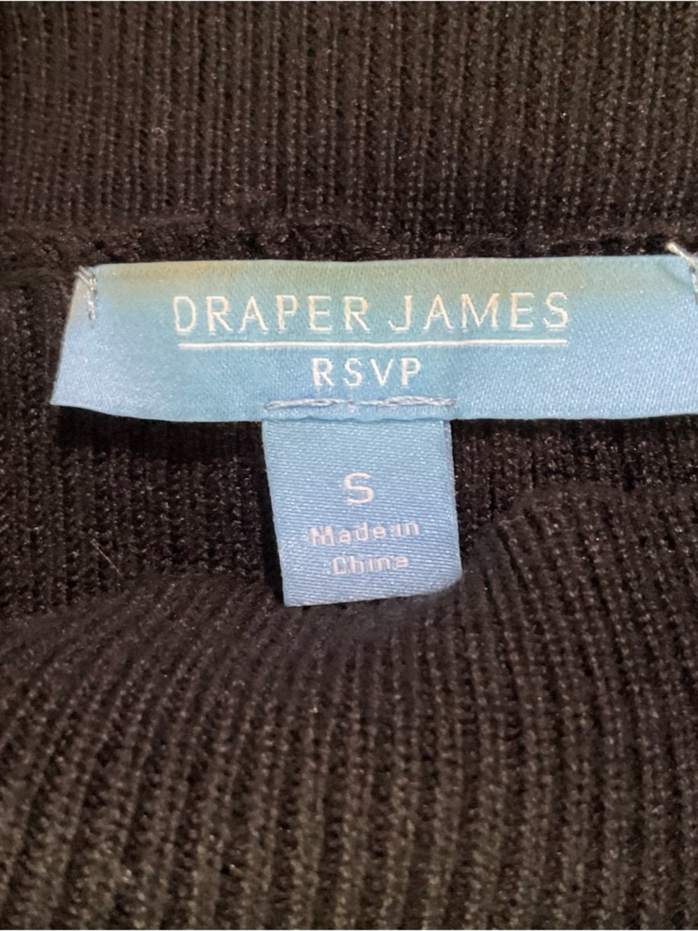 Draper James RSVP Black Pleated Sweater Dress Long Sleeve Size Small NWT - Picture 11 of 11